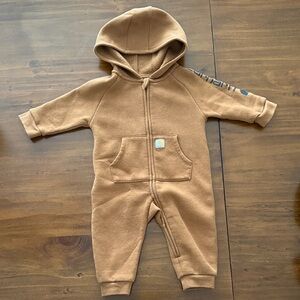 Carhartt Tan Kids Hooded Footie